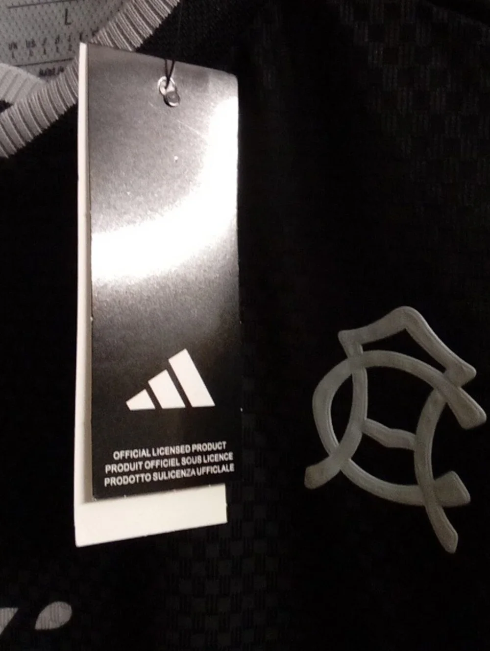 adidas Men’s Black & White Soccer Jersey with Caliente Logo